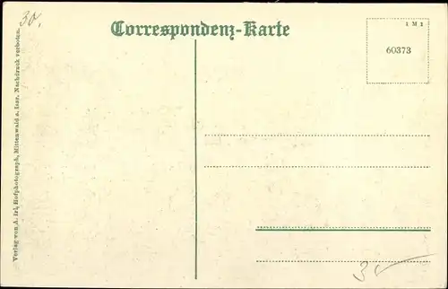 Ak Scharnitz in Tirol, schöne Detailansicht