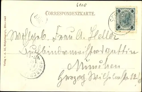 Ak Scharnitz in Tirol, schöne Detailansicht