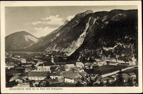 Ak Scharnitz in Tirol, schöne Detailansicht