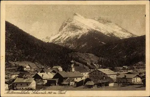 Ak Scharnitz in Tirol, schöne Detailansicht