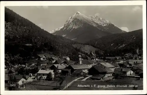 Ak Scharnitz in Tirol, schöne Detailansicht