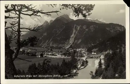 Ak Scharnitz in Tirol, schöne Detailansicht