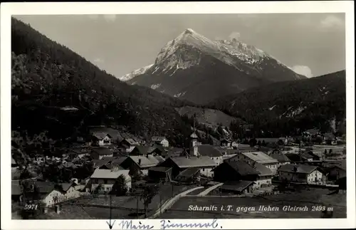 Ak Scharnitz in Tirol, schöne Detailansicht