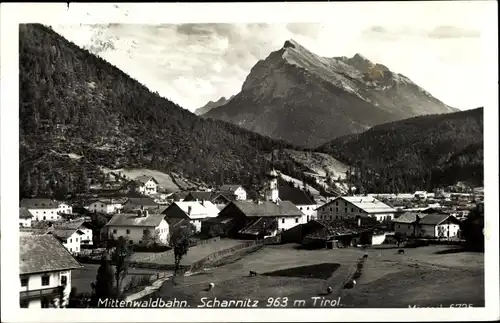 Ak Scharnitz in Tirol, schöne Detailansicht