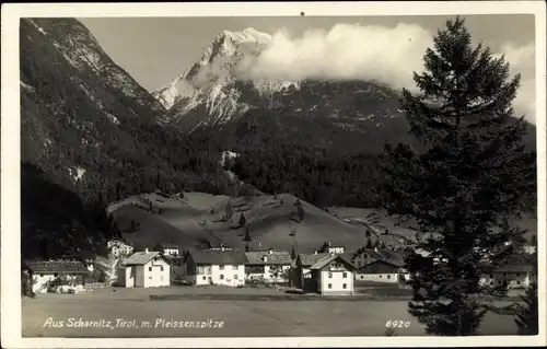 Ak Scharnitz in Tirol, schöne Detailansicht