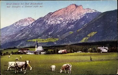 Ak Großgmain in Salzburg, schöne Detailansicht