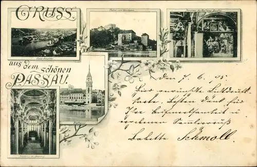 Ak Passau in Niederbayern, schöne Detailansicht