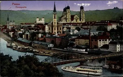 Ak Passau in Niederbayern, schöne Detailansicht
