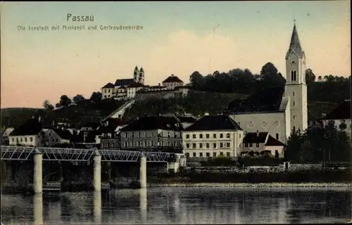 Ak Passau in Niederbayern, schöne Detailansicht