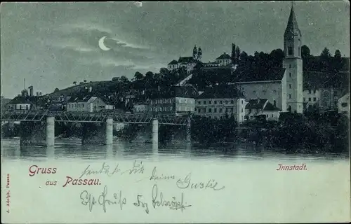 Ak Passau in Niederbayern, schöne Detailansicht