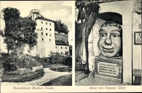 Ak Passau in Niederbayern, schöne Detailansicht