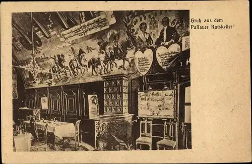 Ak Passau in Niederbayern, schöne Detailansicht