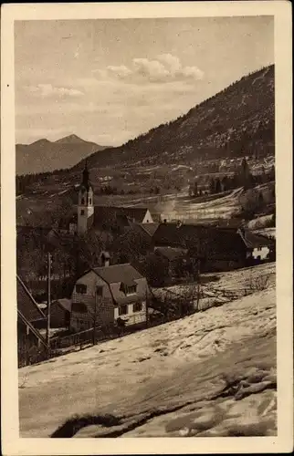 Ak Bad Kohlgrub im Kreis Garmisch Partenkirchen, Teilansicht von der Ortschaft