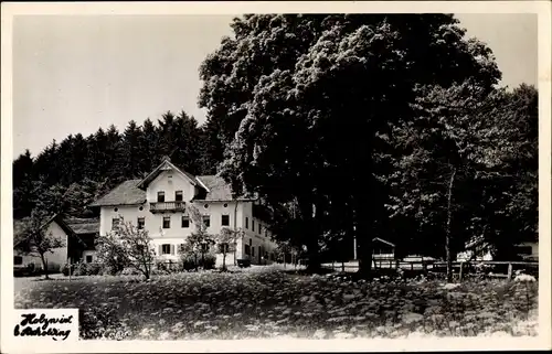 Foto Ak Ruhpolding in Oberbayern, Der Holzwirt, Gasthaus am Waldrand