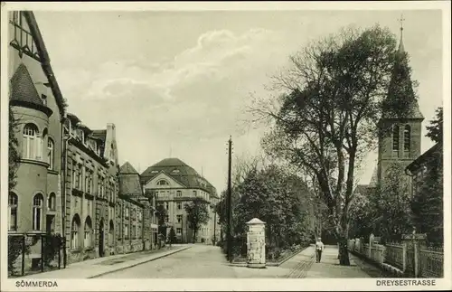 Ak Sömmerda in Thüringen, Dreysestraße, Kirchturm