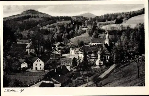 Ak Lückendorf Oybin in Sachsen, Blick auf den Ort mit Umgebung