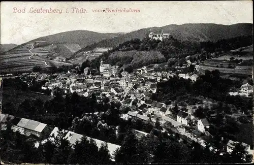 Ak Leutenberg in Thüringen, Blick vom Kaiser Friedrich Turm auf den Ort mit Umgebung