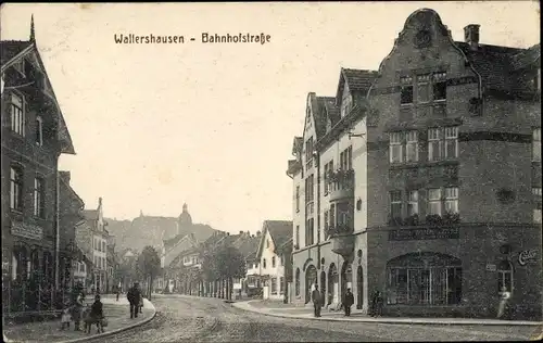 Ak Waltershausen im Thüringer Becken, Bahnhofstraße