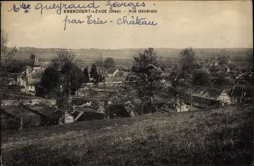 Ak Énencourt Léage Oise, Vue générale, Panorama vom Ort