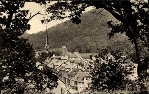 Ak Ilfeld Harztor in Thüringen, Durchblick zum Ort, Teilansicht