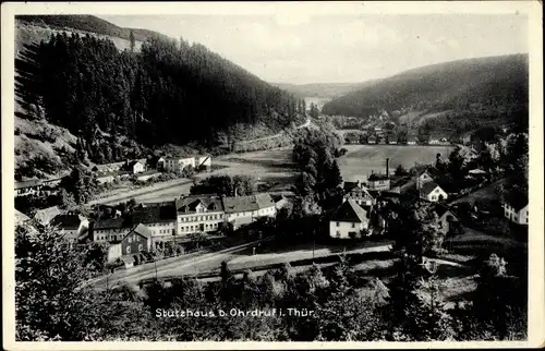 Ak Ohrdruf in Thüringen, Blick auf den Ort mit Umgebung, Stützhaus