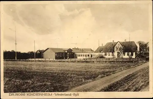 Ak Westerland auf Sylt, Blick auf das Dr. Ross Kinderheim 
