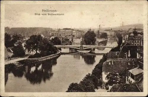 Ak Heilbronn in Baden Württemberg, Blick vom Bollwerkturm