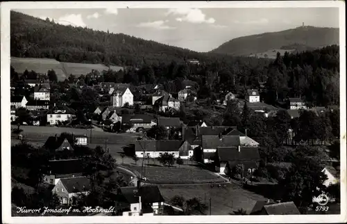 Ak Jonsdorf in Sachsen, Stadtpanorama, Hochwald, Straßenpartien