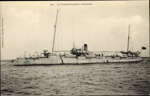 Ak Französisches Kriegsschiff, Couleuvrine, Contre Torpilleur