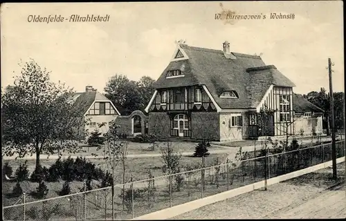 Ak Hamburg Wandsbek Rahlstedt Oldenfelde Altrahlstedt, W. Birrencoven's Wohnsitz