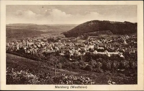 Ak Marsberg im Hochsauerlandkreis, Blick auf Ortschaft und Umgebung