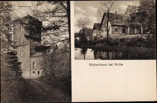 Ak Melle in Niedersachsen, Weberhaus, Diedrichsburg