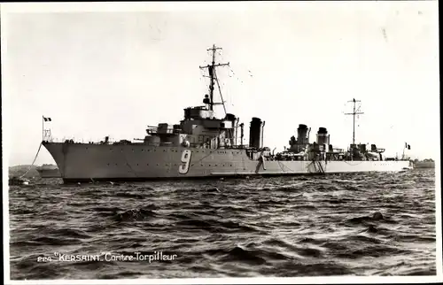 Ak Französisches Kriegsschiff, Kersaint, 9, Contre Torpilleur