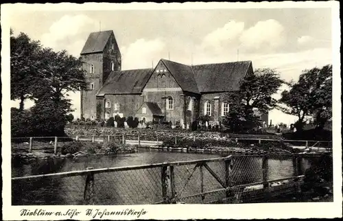 Ak Nieblum auf der Insel Föhr Nordfriesland, Blick auf die Johannis Kirche