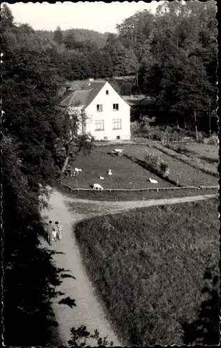 Foto Ak Thalbürgel Bürgel in Thüringen, Haus mit Hof