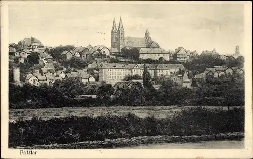 Ak Fritzlar in Hessen, Panoramablick auf die Stadt