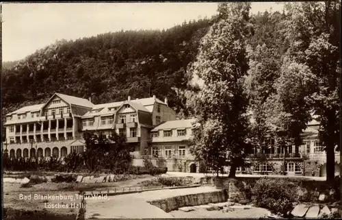 Ak Bad Blankenburg im Kreis Saalfeld Rudolstadt, Blick auf Lösches Hall