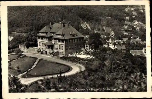 Ak Gernrode Quedlinburg im Harz, Blick auf das Kurhotel Stubenberg