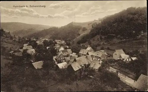 Ak Rohrbach in Thüringen, Blick auf Ortschaft und Umgebung