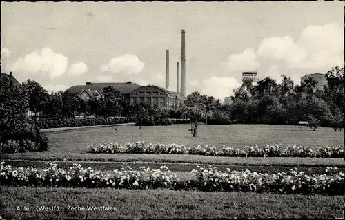 Ak Ahlen im westfälischen Münsterland, Blick auf Zeche Westfalen