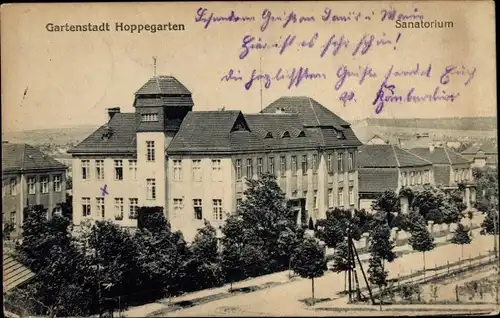 Ak Hoppegarten in Brandenburg, Blick auf das Sanatorium