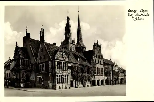 Ak Lemgo in Nordrhein Westfalen, Blick zum historischen Rathaus