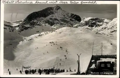 9 alte Ak Bayerische Alpen bei Garmisch, Zugspitze, diverse Ansichten