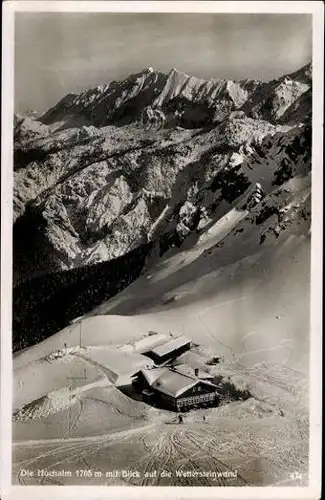 9 alte Ak Bayerische Alpen bei Garmisch, Zugspitze, diverse Ansichten