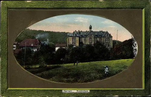 Präge Passepartout Ak Algrange Moselle, Krankenhaus