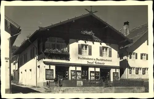 Ak Peiting in der Region Oberland Bayern, Schongauer Straße 125, Buchbinderei Josef Feldmeir 