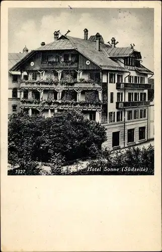 Ak Oberstdorf im Oberallgäu, Hotel Sonne, Bes. H. Popp, Südseite
