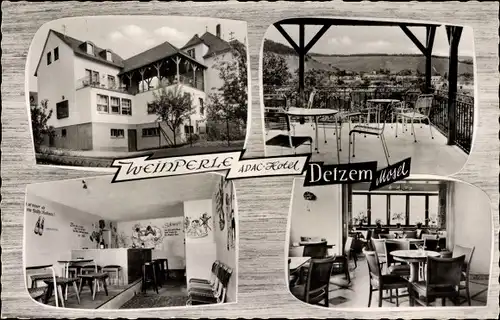 Ak Detzem Mosel Rheinland Pfalz, ADAC Hotel Weinperle, Bes. Willy Winnebeck