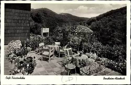 Ak Auerbach Bensheim an der Bergstraße Hessen, Café Fürstenhöhe
