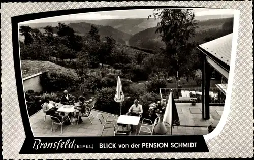 Passepartout Ak Bronsfeld Schleiden in der Eifel in Nordrhein Westfalen, Pension Schmidt